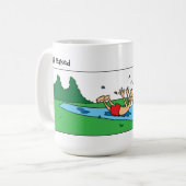 Lustiger Freudscher Versprecher und Rutschbahn Kaffeetasse (Vorderseite Links)