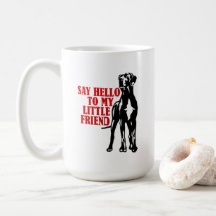 Lustiger Freund Deutsche Dogge Kaffeetasse