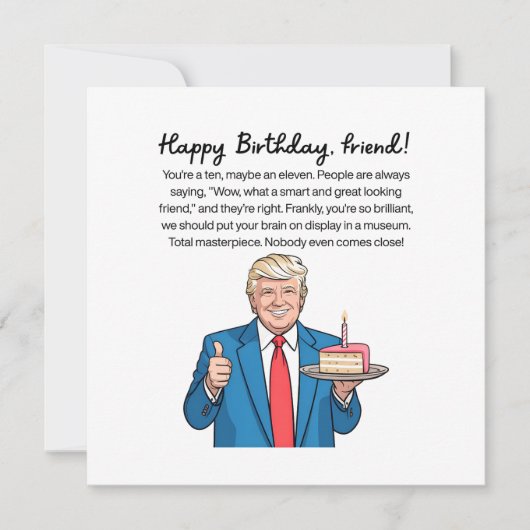 Lustiger Freund Geburtstag Karte (Vorderseite)