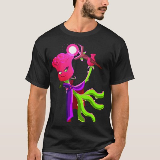 Lustiger Freund Rose T-Shirt (Vorderseite)