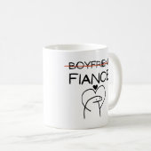 Lustiger Freund Verlobter Kaffeetasse (VorderseiteRechts)