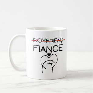 Lustiger Freund Verlobter Kaffeetasse