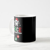 Lustiger Frieden Ich komme in Frieden Weihnachten Kaffeetasse (Vorderseite Links)