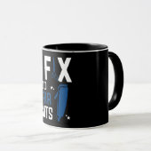 Lustiger Friseur Tasse (VorderseiteRechts)