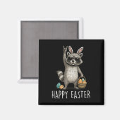 Lustiger Frohe Ostern Waschbär Männer Frauen Kinde Magnet (Vorderseite/Rückseite)