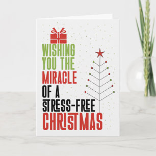 Lustiger Frohe Weihnachten ohne Stress