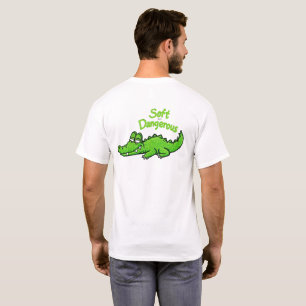 Lustiger fröhlicher Krokodil-Lächeln-Weich aber Ge T-Shirt