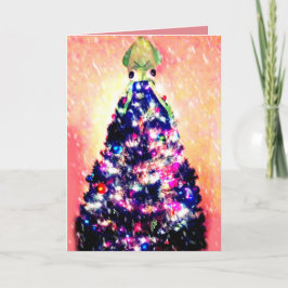 Lustiger fröhlicher Squidmas verärgerter Feiertagskarte