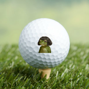 Lustiger Frosch Bob Frisur Meme Frösche Tierliebha Golfball