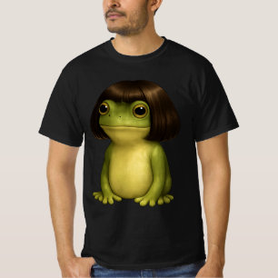 Lustiger Frosch Bob Frisur Meme für Männer Frauen  T-Shirt