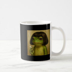 Lustiger Frosch Bob Frisur rauchendes Meme für Män Kaffeetasse