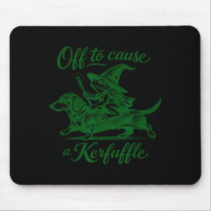 Lustiger Frosch-Dachshund-Tee-Aufdruck, um ein Mousepad