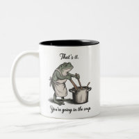 Lustiger Frosch Das wars Du kommst in die Suppe Me