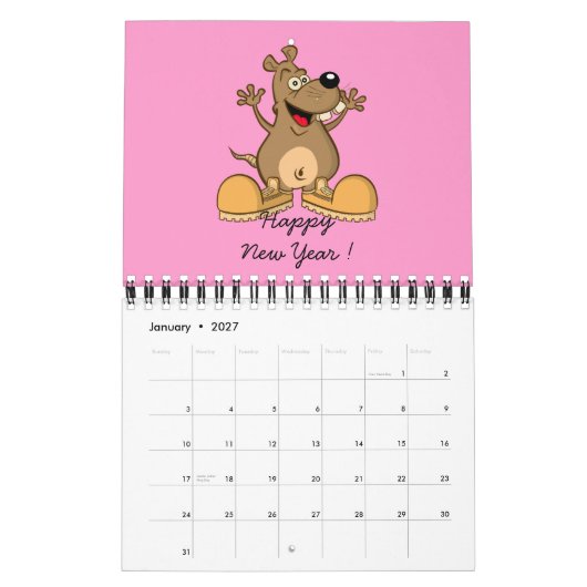Lustiger Frosch der KALENDER"Cartoon-Kunst" Kalender (Jan 2027)