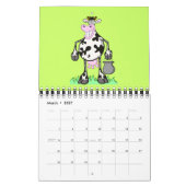 Lustiger Frosch der KALENDER"Cartoon-Kunst" Kalender (Mär 2027)