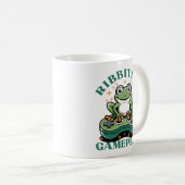 Lustiger Frosch-Gamer, Retro-Videospiel-Controller Kaffeetasse (VorderseiteRechts)
