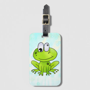 lustiger Frosch  Gepäckanhänger