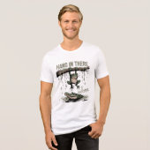 Lustiger Frosch „Halt durch, es wird schlimmer“ Tri-Blend Shirt (Vorderseite voll)