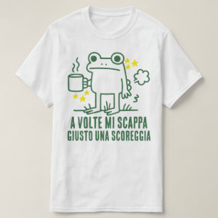 Lustiger Frosch Kaffee Furz T-Shirt