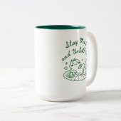 Lustiger Frosch Kaffeetasse Geschenk (VorderseiteRechts)