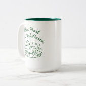 Lustiger Frosch Kaffeetasse Geschenk (Vorderseite Links)