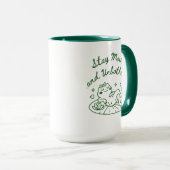Lustiger Frosch Kaffeetasse Geschenk (VorderseiteRechts)