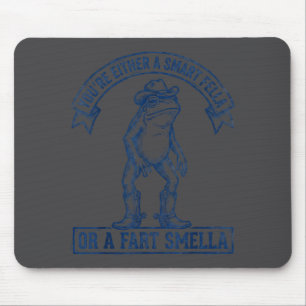 Lustiger Frosch Kluger Kerl Furz Stinker Cowboy Hu Mousepad