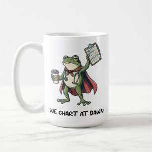 Lustiger Frosch-Krankenschwester Wir dokumentieren Kaffeetasse