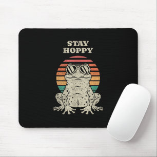 Lustiger Frosch Krötenliebhaber Retro Vintage Desi Mousepad