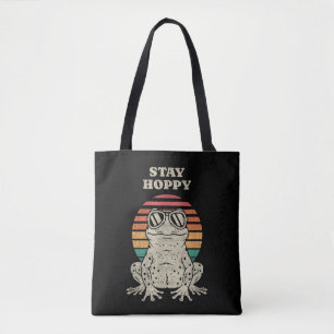 Lustiger Frosch Krötenliebhaber Retro Vintage Desi Tasche