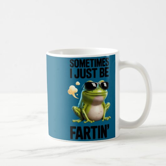 Lustiger Frosch - Manchmal furze ich einfach Kaffeetasse (Rechts)