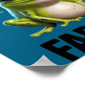 Lustiger Frosch - Manchmal furze ich einfach Poster (Ecke)