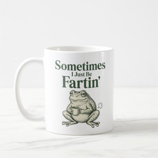Lustiger Frosch-Meme-Kaffee Kaffeetasse (Links)