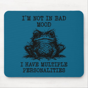 Lustiger Frosch-Meme Männer Frauen sagen haben meh Mousepad