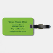 Lustiger Frosch-Prinz "küssen mich! " Gepäckanhänger (Rückseite horizontal)