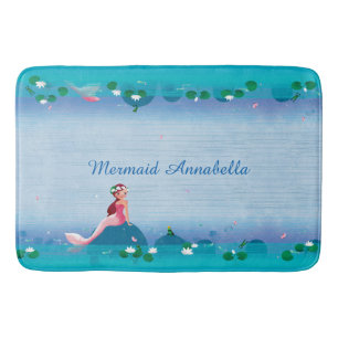 Lustiger Frosch-Prinz und die süße kleine Badematte