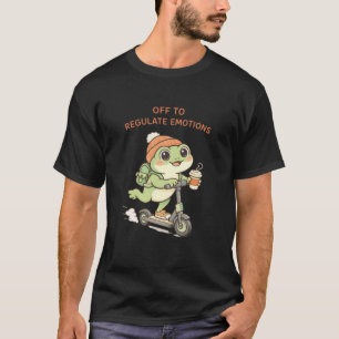 Lustiger Frosch Psychologe geht regulieren T-Shirt
