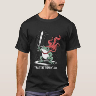 Lustiger Frosch-Ritter, der Autismuskrieger Humor T-Shirt