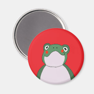 Lustiger Frosch Roter Magnet