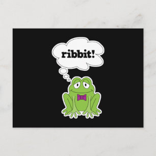 Lustiger Frosch sagt Quak Postkarte