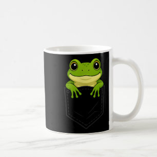 Lustiger Frosch schaut in Cket Tierliebhaber Männe Kaffeetasse