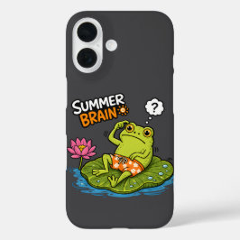 Lustiger Frosch Sommer Gehirn|Lustiger Frosch Cart iPhone 16 Hülle