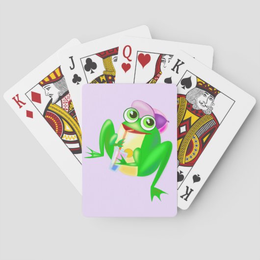 Lustiger Frosch Spielkarten (Rückseite)