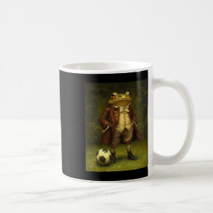 Lustiger Frosch spielt Fußball Grafik Verrückter F Kaffeetasse