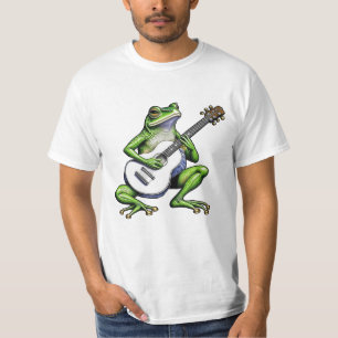 Lustiger Frosch spielt Gitarre T-Shirt