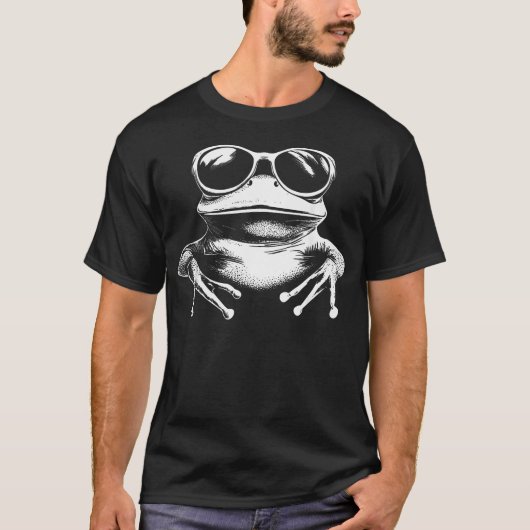 Lustiger Frosch T-Shirt (Vorderseite)