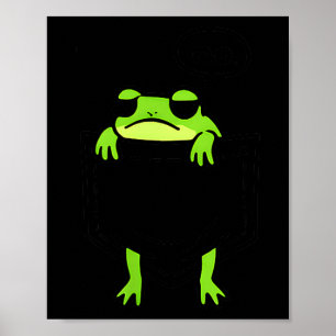Lustiger Frosch Tierliebhaber Unehrlich Spionieren Poster