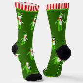 Lustiger Frosch Weihnachtsfeiertag Socken (Gewinkelt)