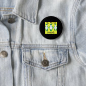Lustiger Frosch Wir sind alle Frosch Button (Beispiel)
