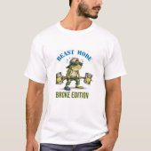 Lustiger Frosch-Workout | Beast Mode Pleite-Editio T-Shirt (Vorderseite)